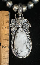 Load image into Gallery viewer, White Buffalo Turquoise Sterling Silver Necklace
