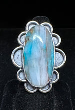 Load image into Gallery viewer, Indonesian Blue Opal Sterling Silver Ring
