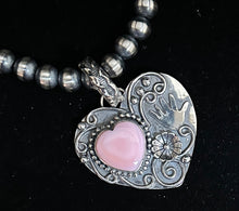 Load image into Gallery viewer, Turquoise Sterling Silver &quot;Encouraging Heart&quot; Necklace Pendant
