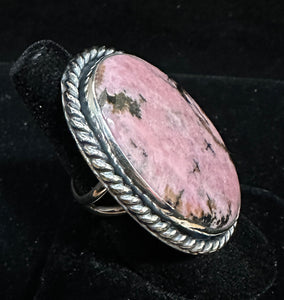 Rhodonite Sterling Silver Ring