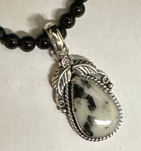 Load image into Gallery viewer, Tourmaline in Quartz Sterling Silver Necklace Pendant

