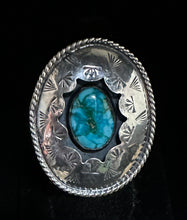 Load image into Gallery viewer, Sonoran Mountain Turquoise Sterling Silver Shadowbox Ring
