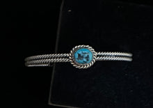 Load image into Gallery viewer, Turquoise Polished Nugget Sterling Silver Bracelet
