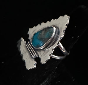 Turquoise Sterling Silver Arrowhead Ring