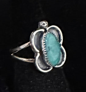 Turquoise Sterling Silver Butterfly Ring