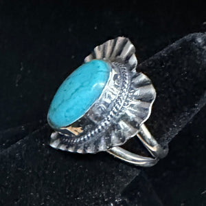 Heart Turquoise Sterling Silver Ring