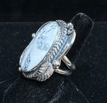 Load image into Gallery viewer, White Buffalo Turquoise Sterling Silver Ring
