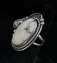 Load image into Gallery viewer, White Buffalo Turquoise Sterling Silver Ring
