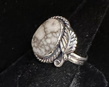 Load image into Gallery viewer, White Buffalo Sterling Silver Ring
