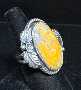 Bumble Bee Jasper Sterling Silver Ring