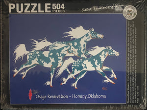 Three Ghost Ponies puzzle by Cha' Tullis