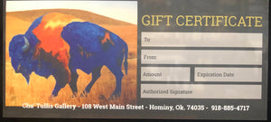 Gift Certificate from Cha' Tullis Gallery