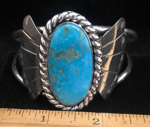 Kingman Turquoise Sterling Silver Cuff Bracelet