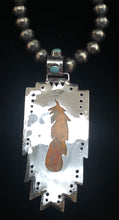 Load image into Gallery viewer, Bumblebee Jasper &amp; Turquoise Sterling Silver Pendant
