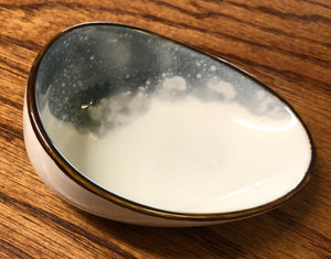 White Sage Stick with Ceramic Abalone Dish