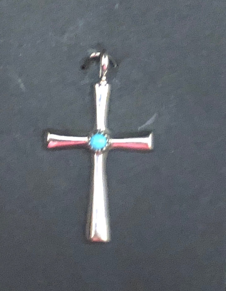 925 sterling silver larimar cross necklace – Coastal Sea Treasures