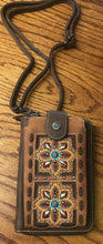 Load image into Gallery viewer, Montana West Embroidered Collection Phone Wallet/ Crossbody
