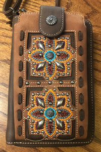 Montana West Embroidered Collection Phone Wallet/ Crossbody