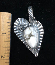 Load image into Gallery viewer, White Buffalo Turquoise Sterling Silver Necklace

