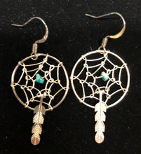Load image into Gallery viewer, Dreamcatcher french wire earrings

