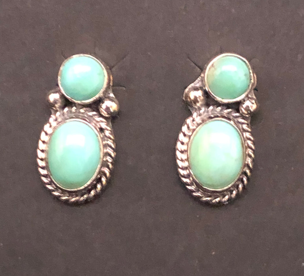 Turquoise & Sterling silver earrings