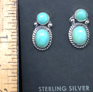 Turquoise & Sterling silver earrings
