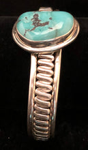 Load image into Gallery viewer, Turquoise sterling silver cuff bracelet
