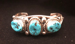 Turquoise sterling silver Squash Blossom Set