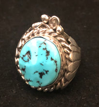 Load image into Gallery viewer, Turquoise sterling silver Squash Blossom Set
