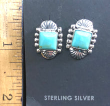 Load image into Gallery viewer, Turquoise sterling silver earring
