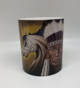 "War Ponie" ceramic art coffee mug