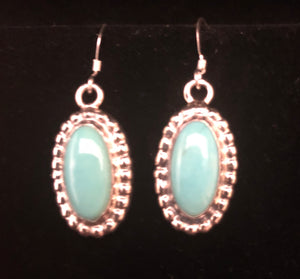 Turquoise sterling silver earrings