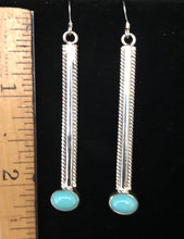 Load image into Gallery viewer, Turquoise sterling silver earrings
