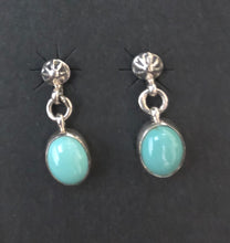 Load image into Gallery viewer, Turquoise sterling silver earrings
