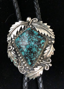 Turquoise sterling silver bolo