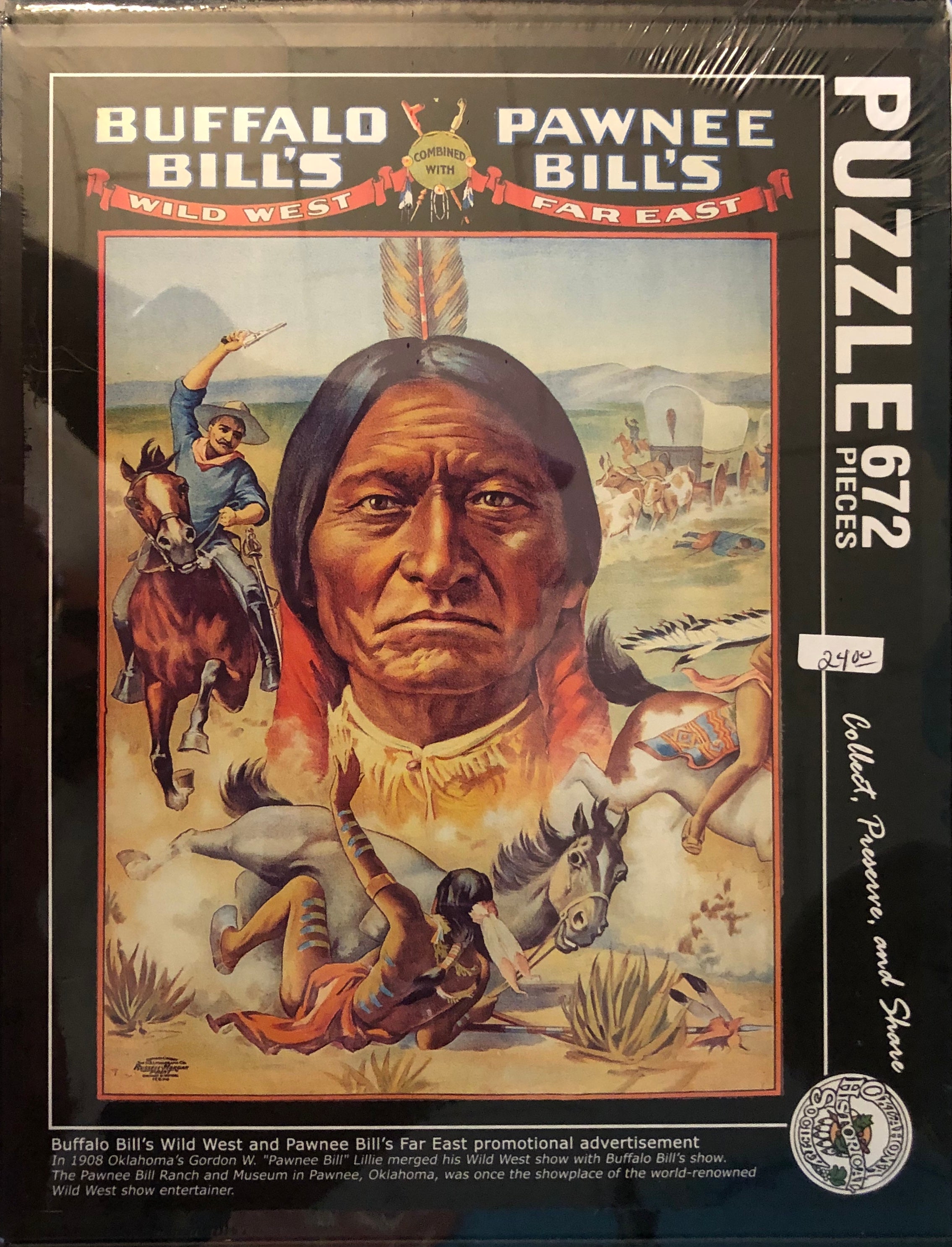 Puzzle of Buffalo Bill's Wild West and Pawnee Bill's Far East