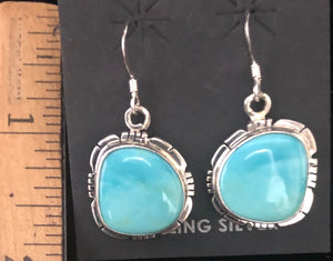 Turquoise sterling silver earrings