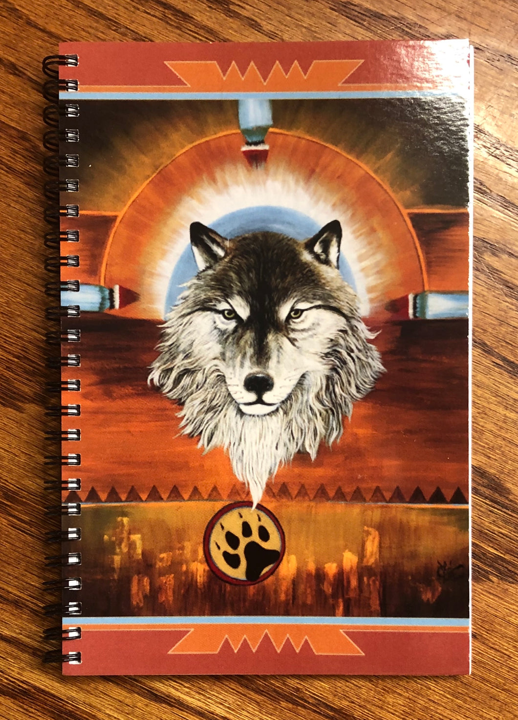 Wolf print journal notebook