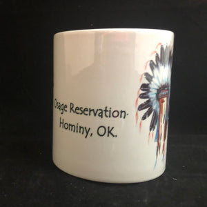 Headdress Osage Reservation coffee mug