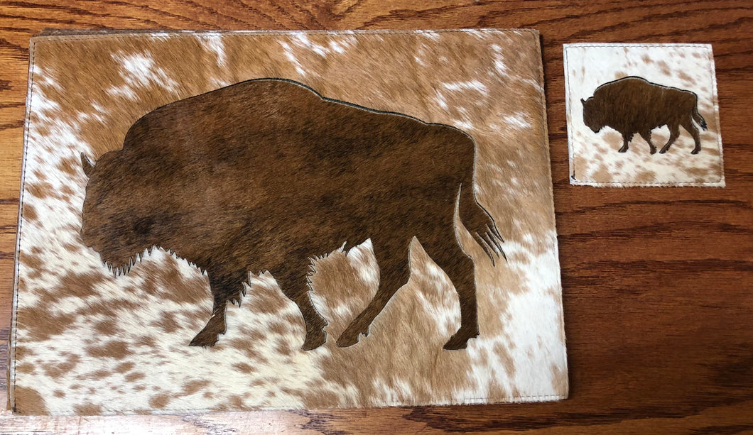 Cow Hair on Hide Placemats and Coasters