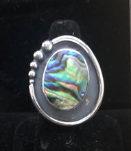 Load image into Gallery viewer, Abalone Sterling Silver Ring
