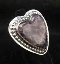 Load image into Gallery viewer, Chevron Amethyst Sterling Silver Ring
