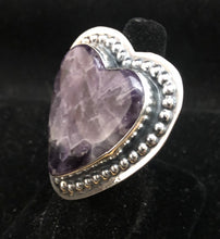 Load image into Gallery viewer, Chevron Amethyst Sterling Silver Ring
