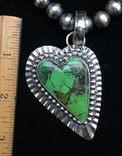 Load image into Gallery viewer, Turquoise Heart Sterling Silver Necklace
