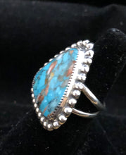Load image into Gallery viewer, Coral Mountain Turquoise Sterling Silver Ring
