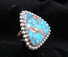 Load image into Gallery viewer, Coral Mountain Turquoise Sterling Silver Ring
