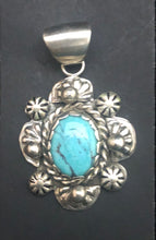 Load image into Gallery viewer, Turquoise Sterling Silver Necklace Pendant
