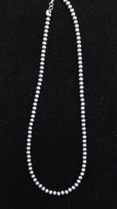 Navajo Pearls Sterling Silver Necklace