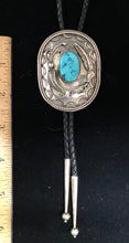 Load image into Gallery viewer, Turquoise sterling silver bolo
