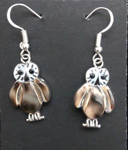 Owl Sterling Silver Earrings